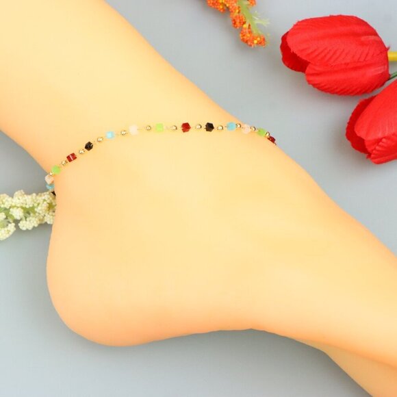 "Handmade Anklet – A Stylish Choice for Women, Thoughtful Gift Idea, EVCH1409 - Picture 9 of 10